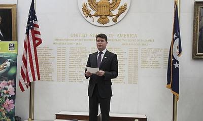 As a member of Barack Obama’s National Finance Committee in his first Presidential campaign, Ambassador Matthew Barzun created the “citizen fundraiser” that effectively used online tools to raise small amounts from multiple donors. State Department Photo Ambassador Matthew Barzun