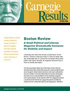Boston Review: A Small Political and Literary Magazine Dramatically Increases Its Visibility and Impact