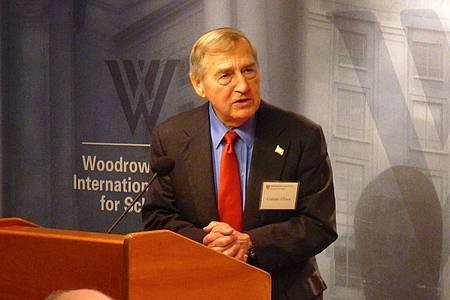 Graham Allison, Director of the Belfer Center for Science and International Affairs at Harvard's John F. Kennedy School of Government, spoke to the participants about nuclear terrorism. RTEmagicC_Graham_Allison.JPG