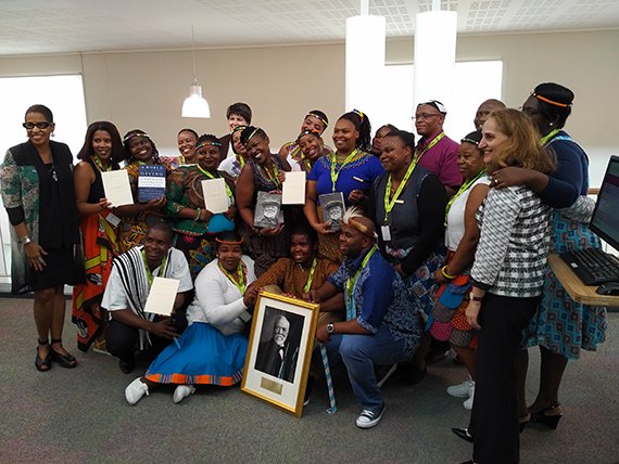 Corporation Trustee Judge Ann Claire Williams and International Program Vice President Deana Arsenian at the opening of the Kuyasa Library Library_Cape_570.png