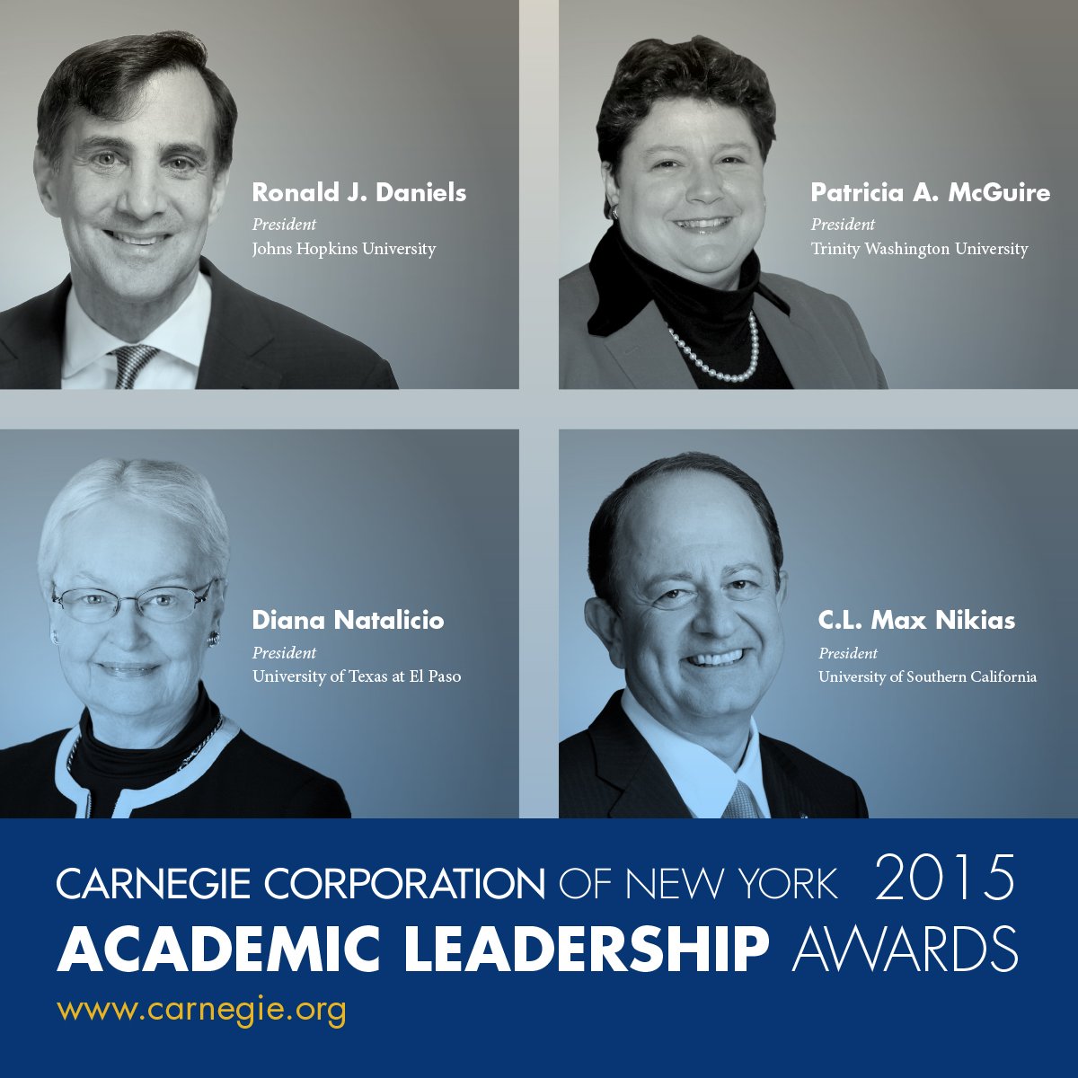 Academic Leadership Award Winners 2015