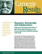 Research, Scholarship and Collaboration: Legacies of Carnegie Corporation of New York's Higher Education in the Former Soviet Union (HEFSU) Initiative, 1998-2008